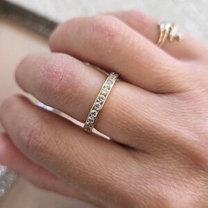 14k Gold Eternity Band Ring